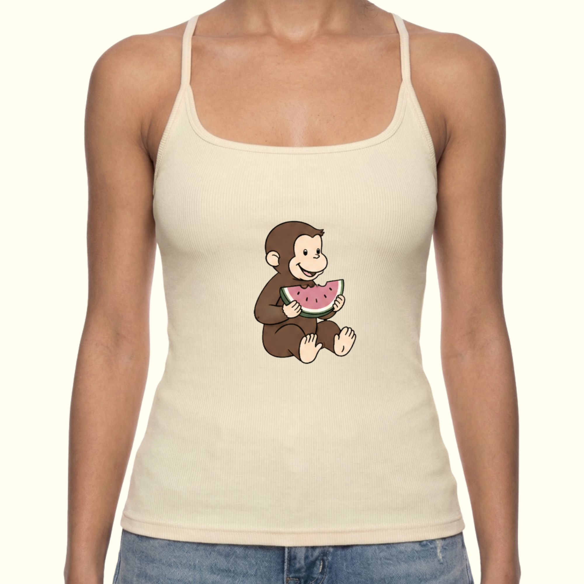 Watermelon Munching Monkey Tank